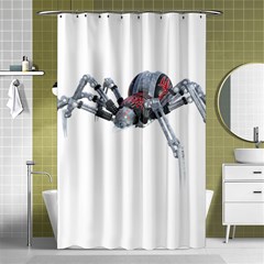 Spider Arachnid Animal Robot Shower Curtain 48  X 72  (small)  by Wegoenart