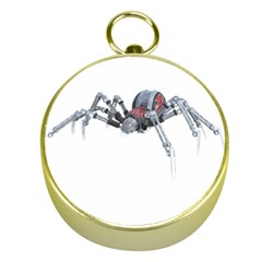 Spider Arachnid Animal Robot Gold Compasses by Wegoenart