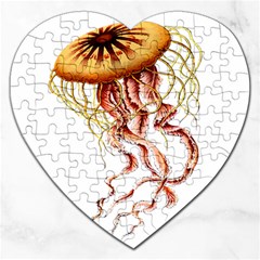 Animal Art Forms In Nature Jellyfish Jigsaw Puzzle (heart)