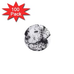 Dog Animal Domestic Animal Doggie 1  Mini Magnets (100 Pack)  by Wegoenart