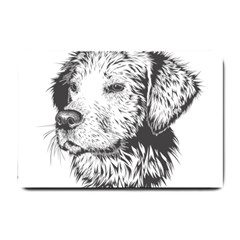 Dog Animal Domestic Animal Doggie Small Doormat  by Wegoenart