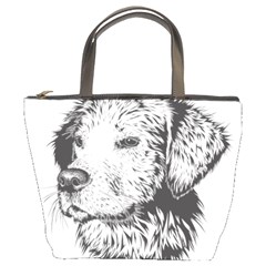 Dog Animal Domestic Animal Doggie Bucket Bag by Wegoenart