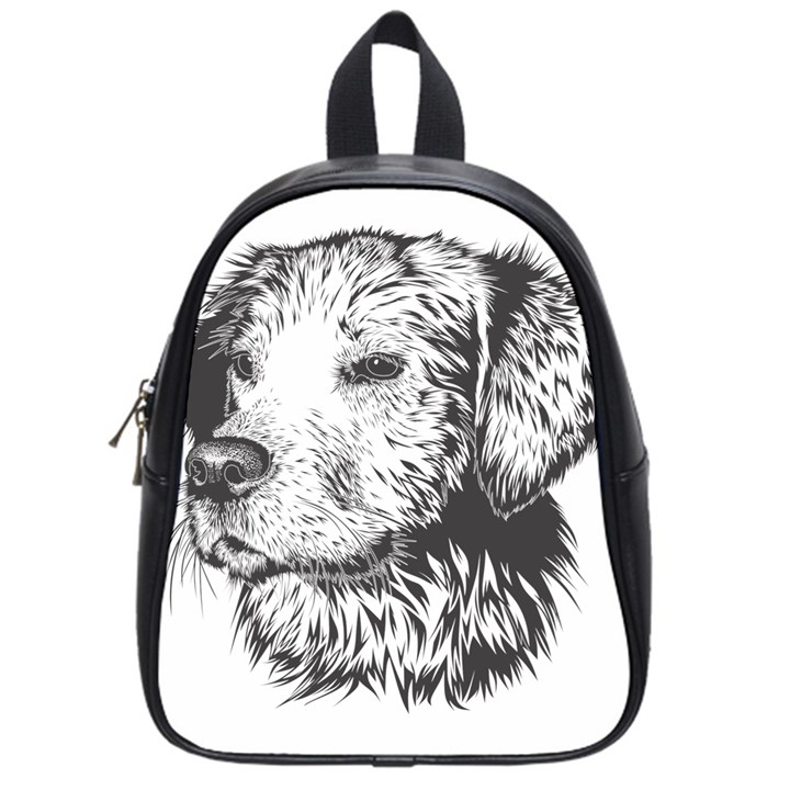 Dog Animal Domestic Animal Doggie School Bag (Small)