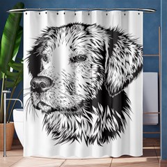 Dog Animal Domestic Animal Doggie Shower Curtain 60  X 72  (medium)  by Wegoenart