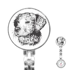 Dog Animal Domestic Animal Doggie Stainless Steel Nurses Watch by Wegoenart