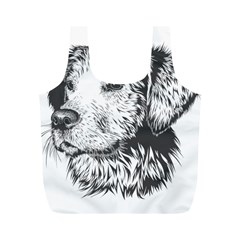 Dog Animal Domestic Animal Doggie Full Print Recycle Bag (m) by Wegoenart