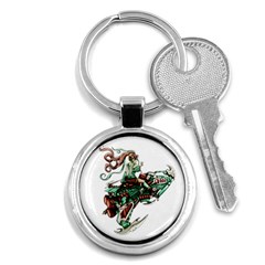 Furry Rocket Spaceship Fairy Key Chains (round)  by Wegoenart