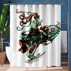 Furry Rocket Spaceship Fairy Shower Curtain 60  X 72  (medium) 