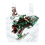 Furry Rocket Spaceship Fairy Full Print Recycle Bag (L) Front