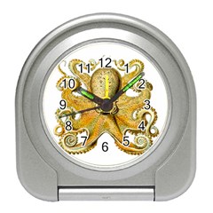 Animal Art Forms In Nature Clips Travel Alarm Clock by Wegoenart