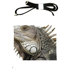 Iguana Portrait Profile Close Up Shoulder Sling Bag by Wegoenart