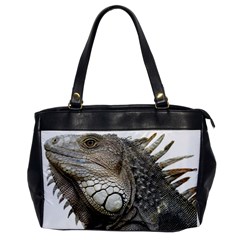 Iguana Portrait Profile Close Up Oversize Office Handbag by Wegoenart