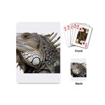 Iguana Portrait Profile Close Up Playing Cards (Mini) Back