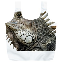 Iguana Portrait Profile Close Up Full Print Recycle Bag (xl) by Wegoenart