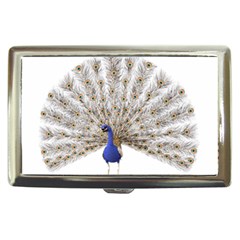 Peacock Colorful Bird Feather Blue Cigarette Money Case