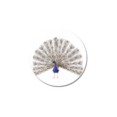 Peacock Colorful Bird Feather Blue Golf Ball Marker