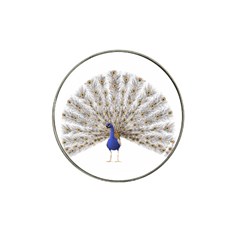 Peacock Colorful Bird Feather Blue Hat Clip Ball Marker (10 pack)