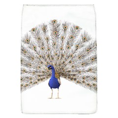 Peacock Colorful Bird Feather Blue Removable Flap Cover (L)