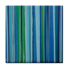 Painted Stripe Tile Coasters by dressshop