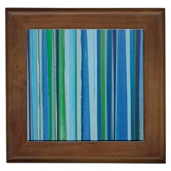 Painted Stripe Framed Tiles by dressshop