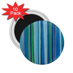 Painted Stripe 2 25  Magnets (10 Pack)  by dressshop