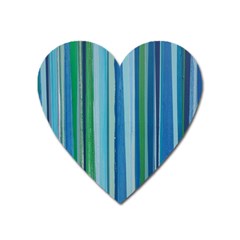 Painted Stripe Heart Magnet by dressshop