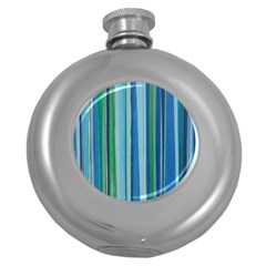 Painted Stripe Round Hip Flask (5 Oz) by dressshop