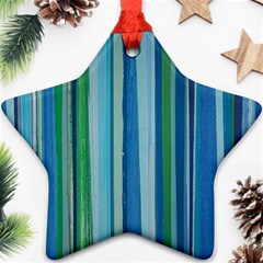 Painted Stripe Star Ornament (two Sides) by dressshop