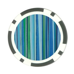 Painted Stripe Poker Chip Card Guard by dressshop