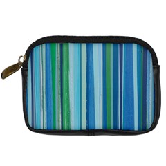 Painted Stripe Digital Camera Leather Case by dressshop