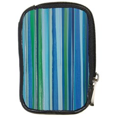 Painted Stripe Compact Camera Leather Case by dressshop