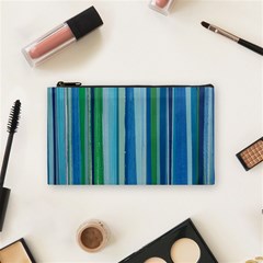 Painted Stripe Cosmetic Bag (small) by dressshop