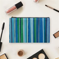 Painted Stripe Cosmetic Bag (medium) by dressshop