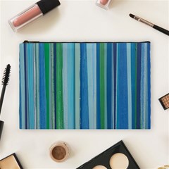 Painted Stripe Cosmetic Bag (large) by dressshop