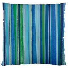 Painted Stripe Large Cushion Case (one Side) by dressshop