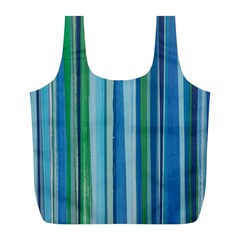 Painted Stripe Full Print Recycle Bag (l) by dressshop