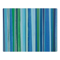 Painted Stripe Double Sided Flano Blanket (large)  by dressshop