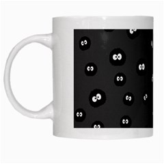 Totoro - Soot Sprites Pattern White Mugs by Valentinaart