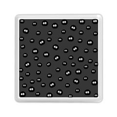 Totoro - Soot Sprites Pattern Memory Card Reader (square) by Valentinaart