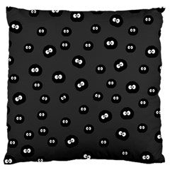 Totoro - Soot Sprites Pattern Large Cushion Case (one Side) by Valentinaart