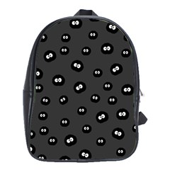 Totoro - Soot Sprites Pattern School Bag (xl) by Valentinaart