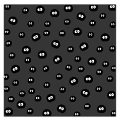 Totoro - Soot Sprites Pattern Large Satin Scarf (square) by Valentinaart