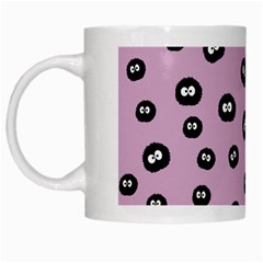 Totoro - Soot Sprites Pattern White Mugs by Valentinaart