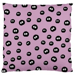 Totoro - Soot Sprites Pattern Large Cushion Case (one Side) by Valentinaart