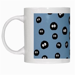 Totoro - Soot Sprites Pattern White Mugs by Valentinaart