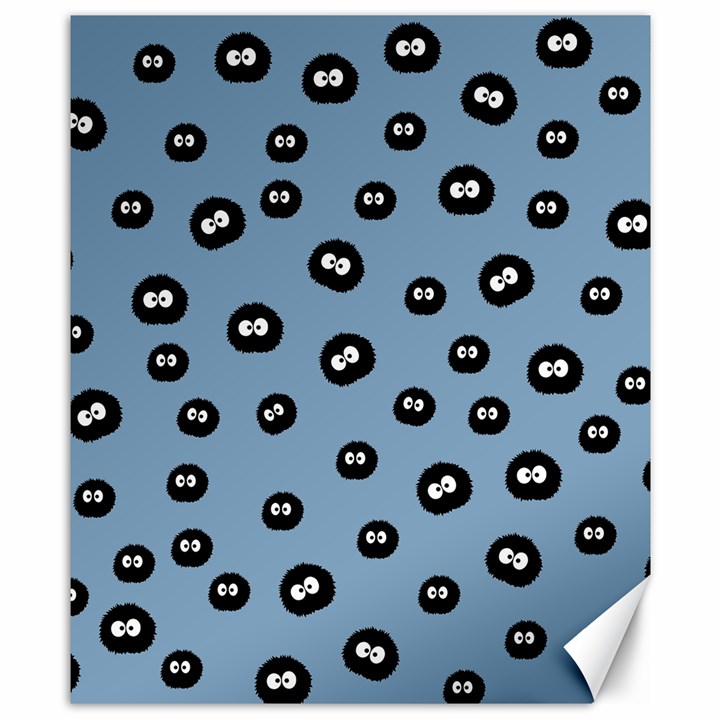 Totoro - Soot Sprites Pattern Canvas 8  x 10 