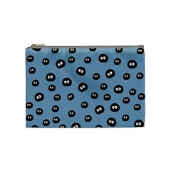 Totoro - Soot Sprites Pattern Cosmetic Bag (medium) by Valentinaart