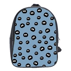 Totoro - Soot Sprites Pattern School Bag (large) by Valentinaart