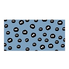 Totoro - Soot Sprites Pattern Satin Wrap by Valentinaart