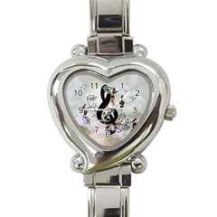 Dancing On A Clef Heart Italian Charm Watch by FantasyWorld7